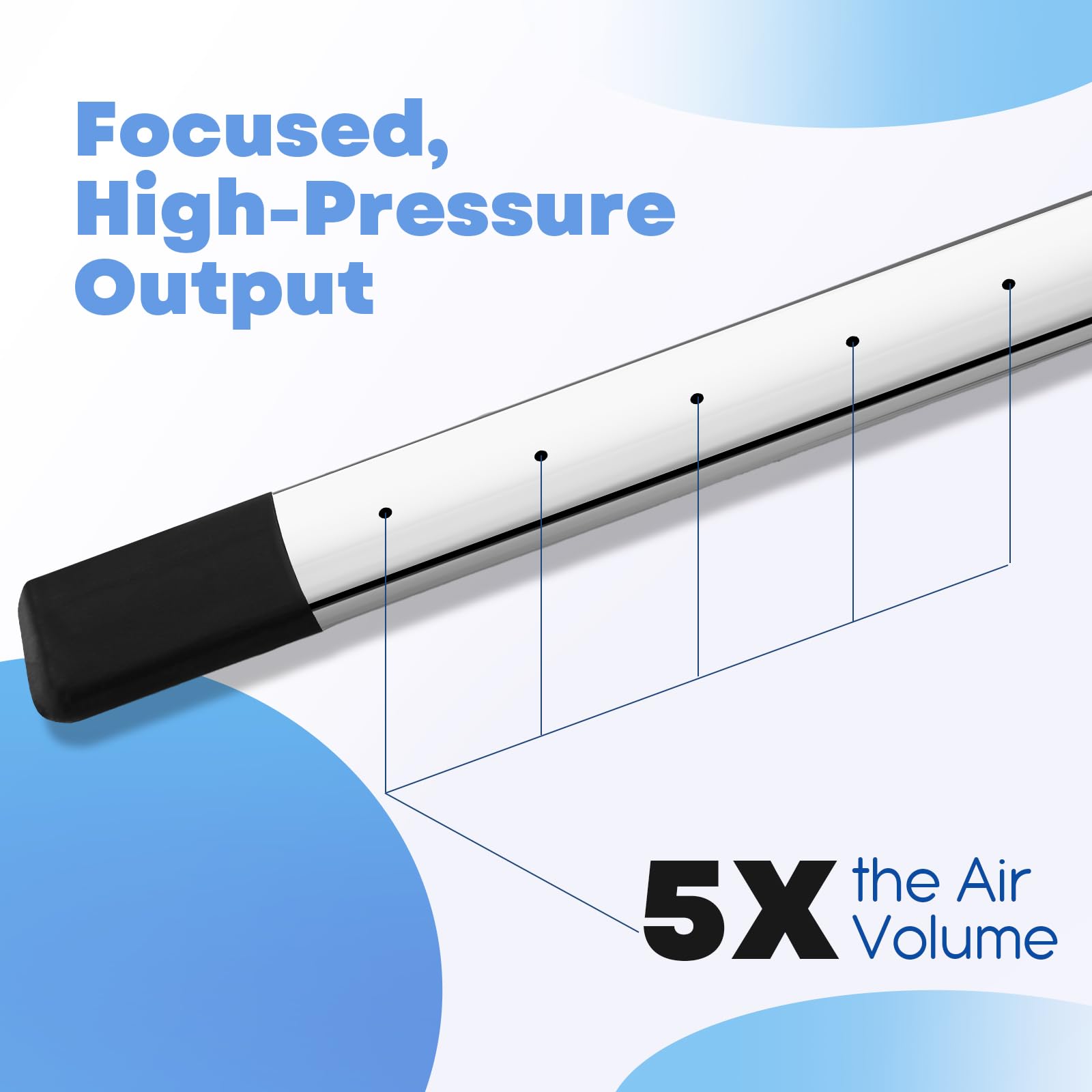 Threlaco wand in use cleaning a car radiator for faster debris removal