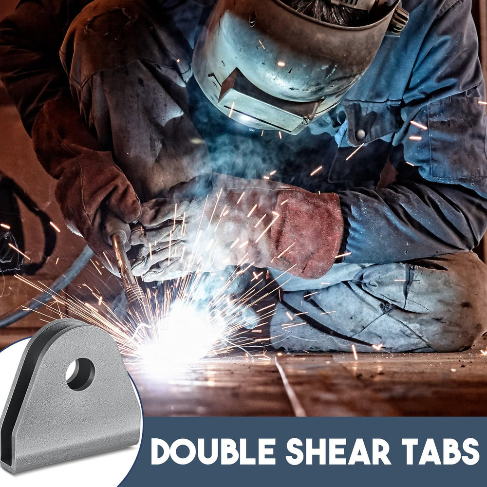 Threlaco welded tab on steel tube showing finished installation durability
