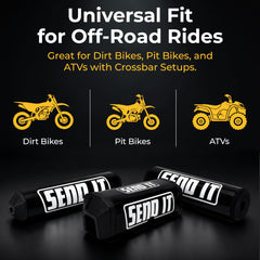ThrottlePak pair of black grip donuts on handlebar offering added comfort benefit
