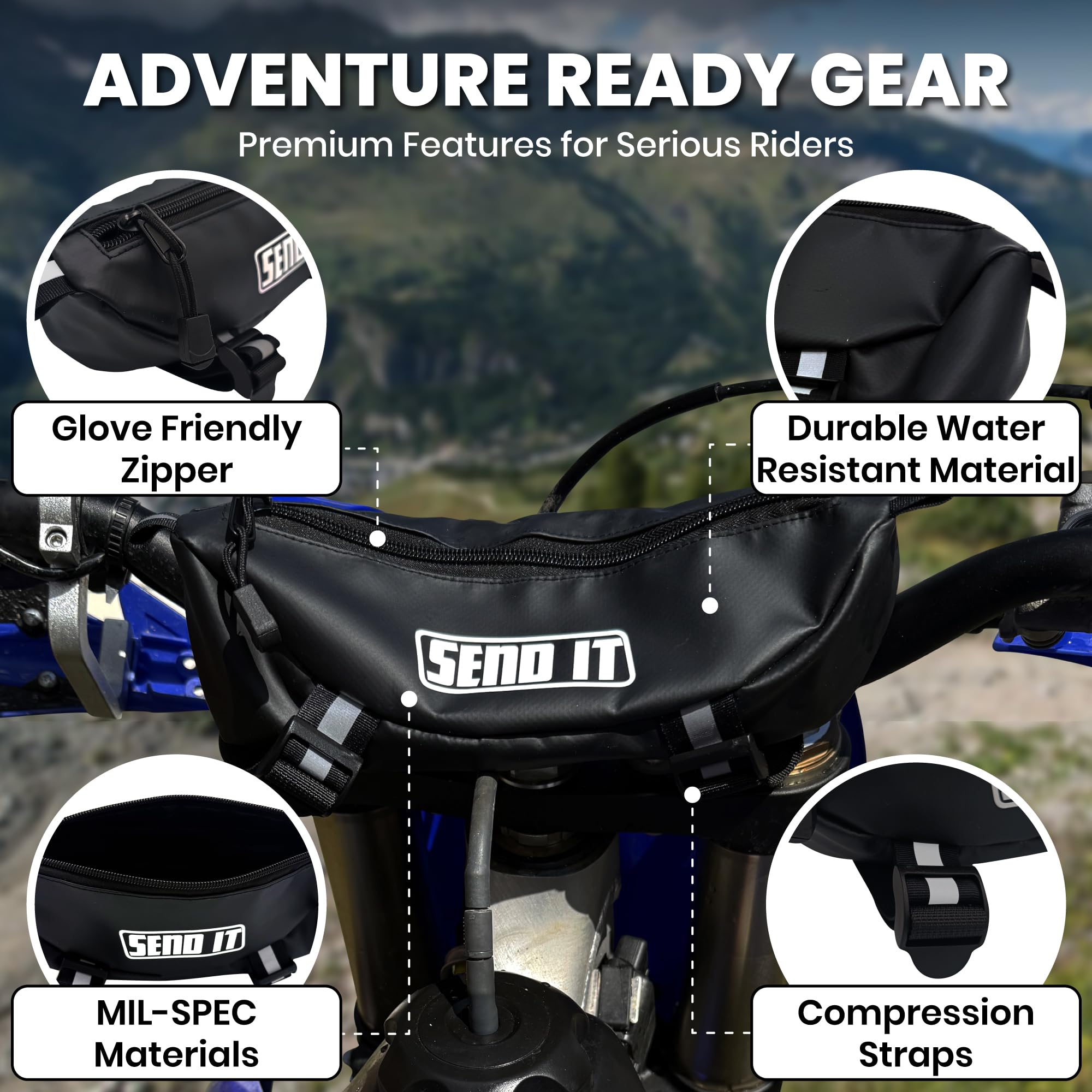 ThrottlePak open compartment with phone and tools for quick access