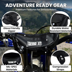 ThrottlePak open compartment with phone and tools for quick access