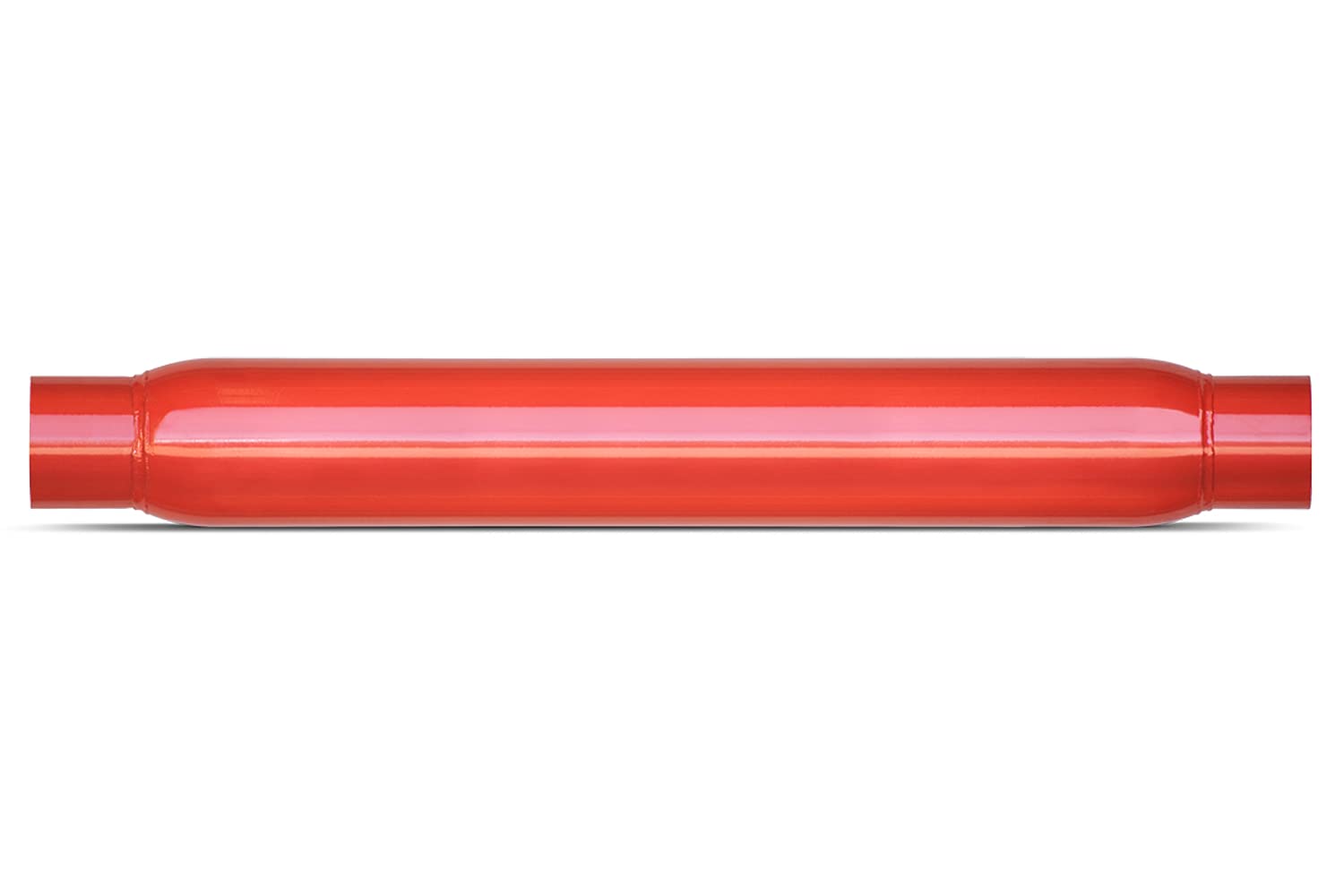 Thrush glasspack front-angle showing inlet and outlet, enhances flow and tone