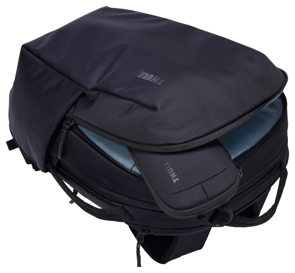 Thule Subterra PowerShuttle small with accessories arranged showing storage capacity