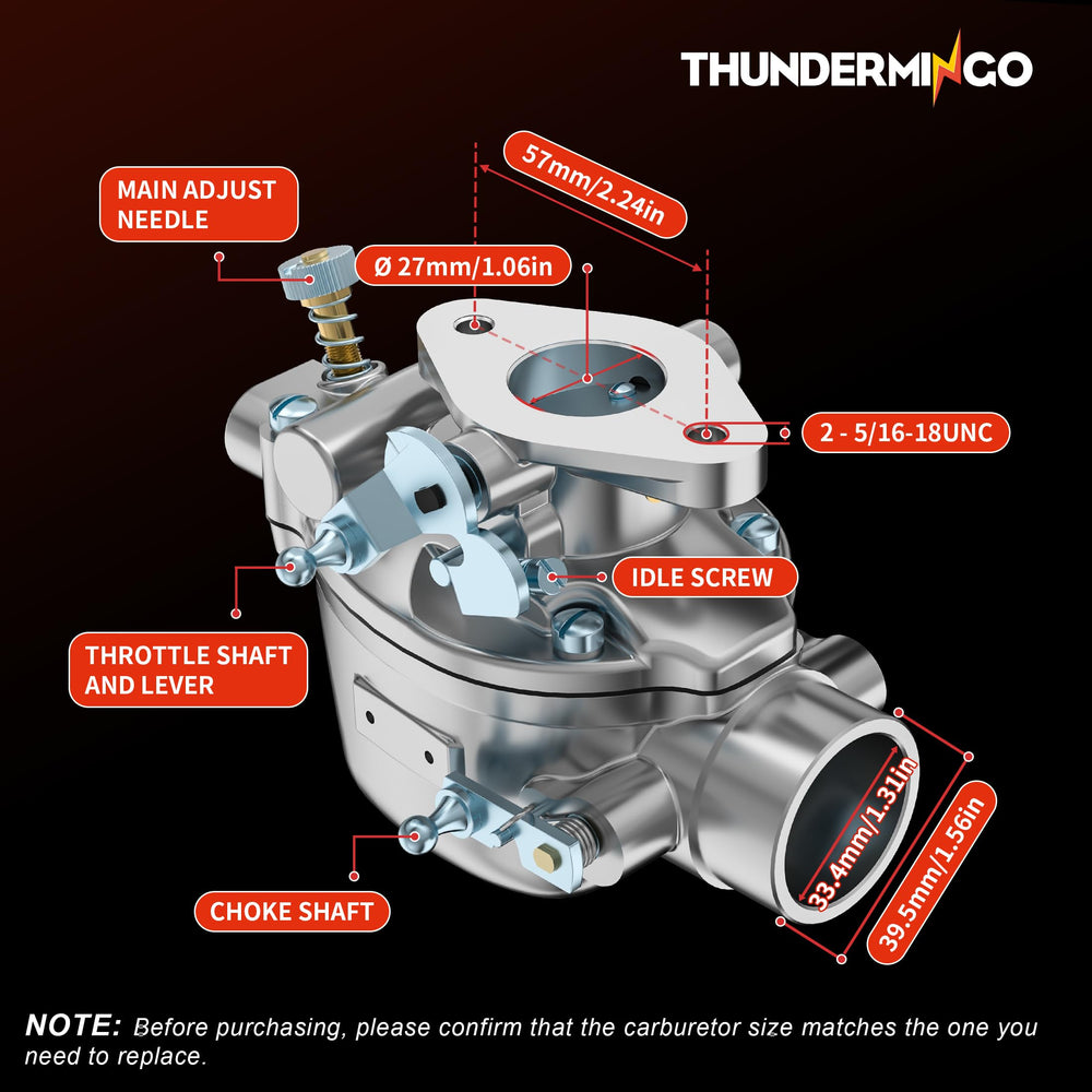 THUNDERMINGO machined surface detail of carburetor showing precision build and consistent flow