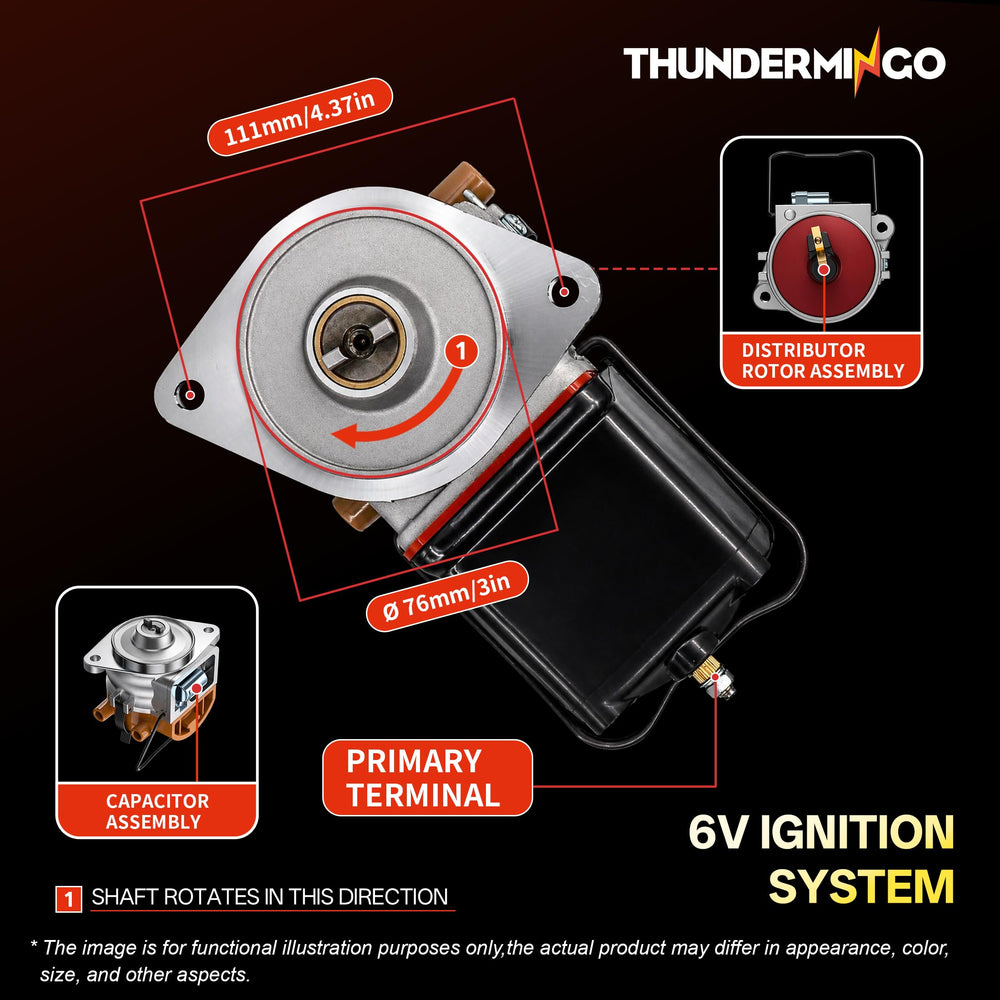 THUNDERMINGO mounting flange and shaft detail illustrating correct OEM fitment