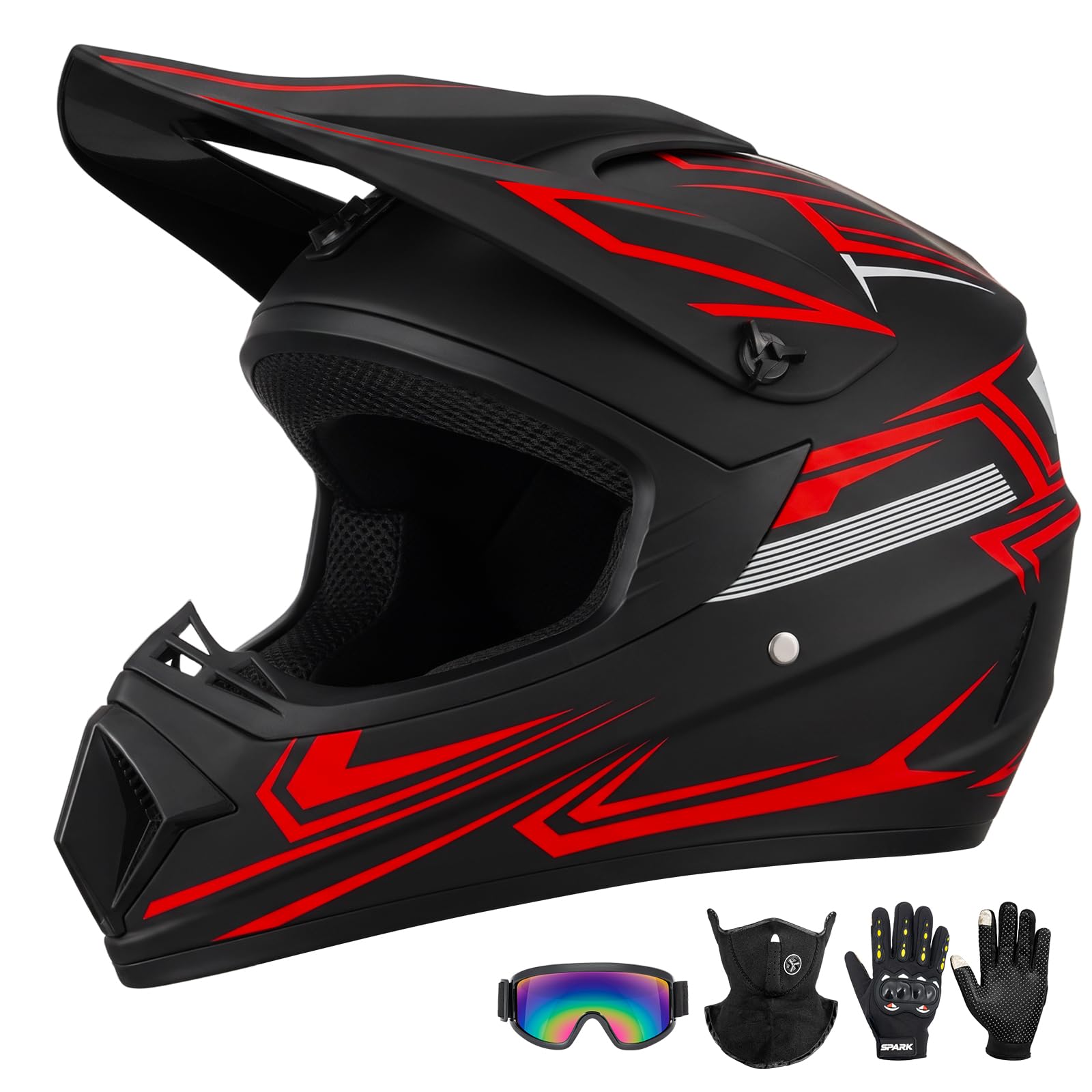 TIANDU front view helmet showing protective coverage and secure fit