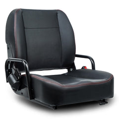TICSEA front view of assembled seat showing fit and finish, boosts operator comfort