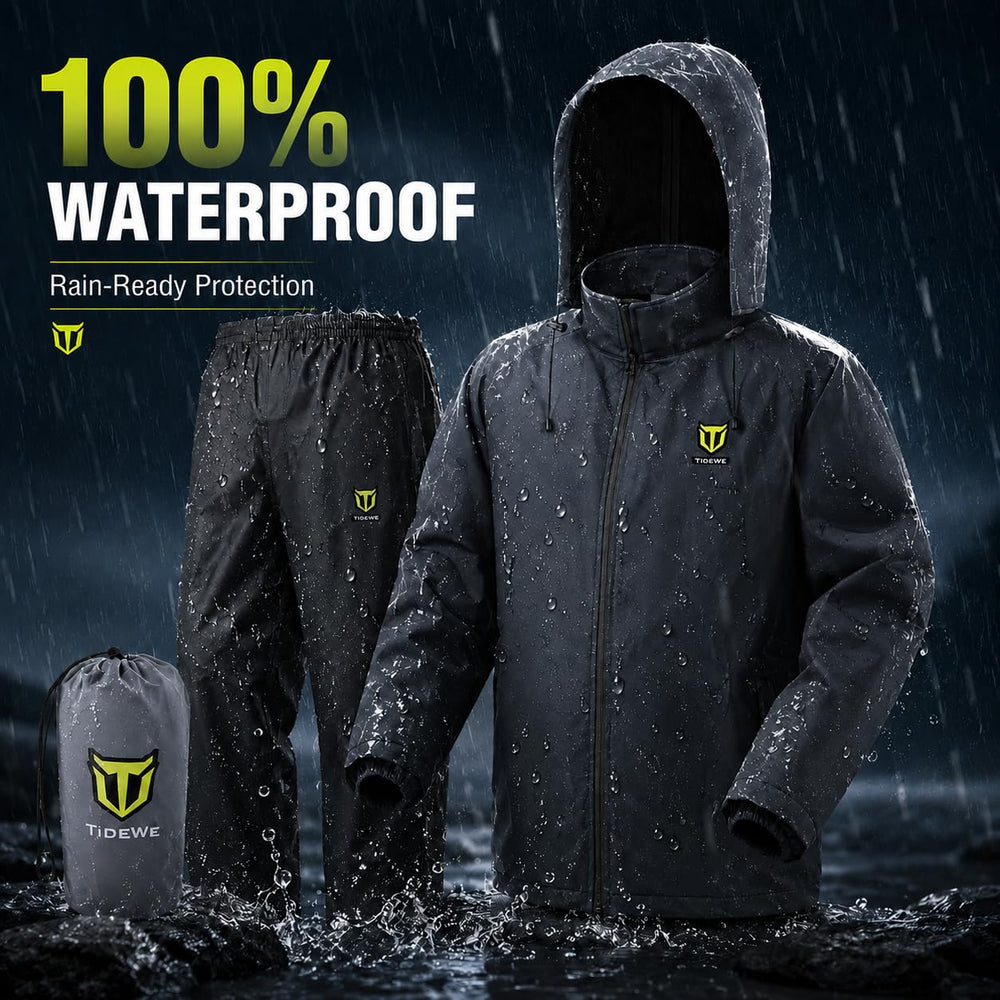 TIDEWE close-up of sealed seams and SBS zipper for reliable water protection
