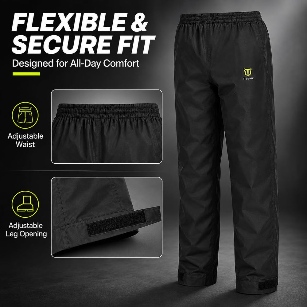 TIDEWE jacket pocket and SBS zipper keeping essentials secure and dry