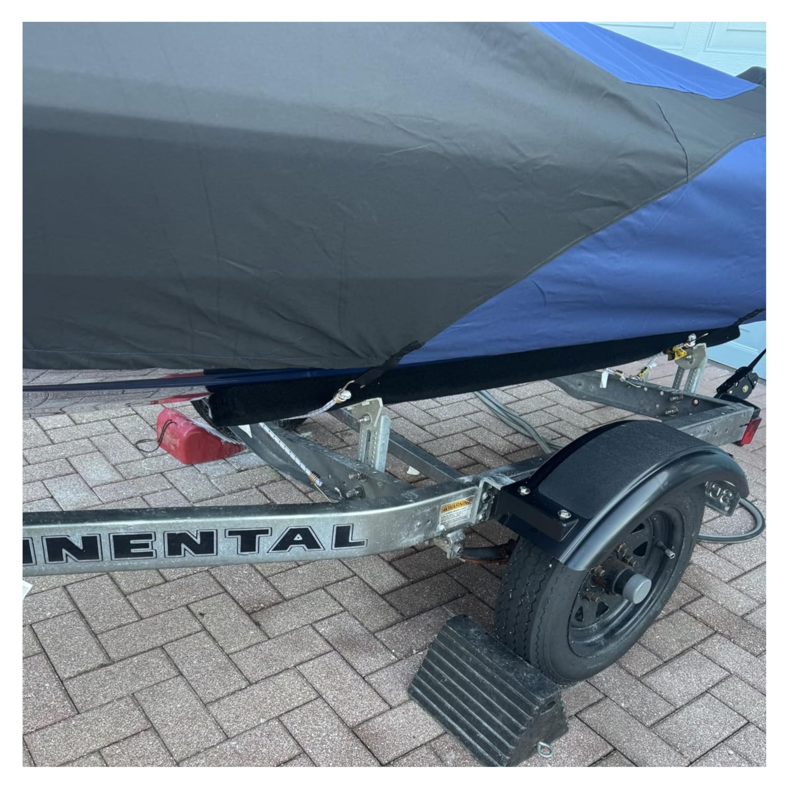Tie Down fender beside ruler demonstrating accurate 20.90 inch length