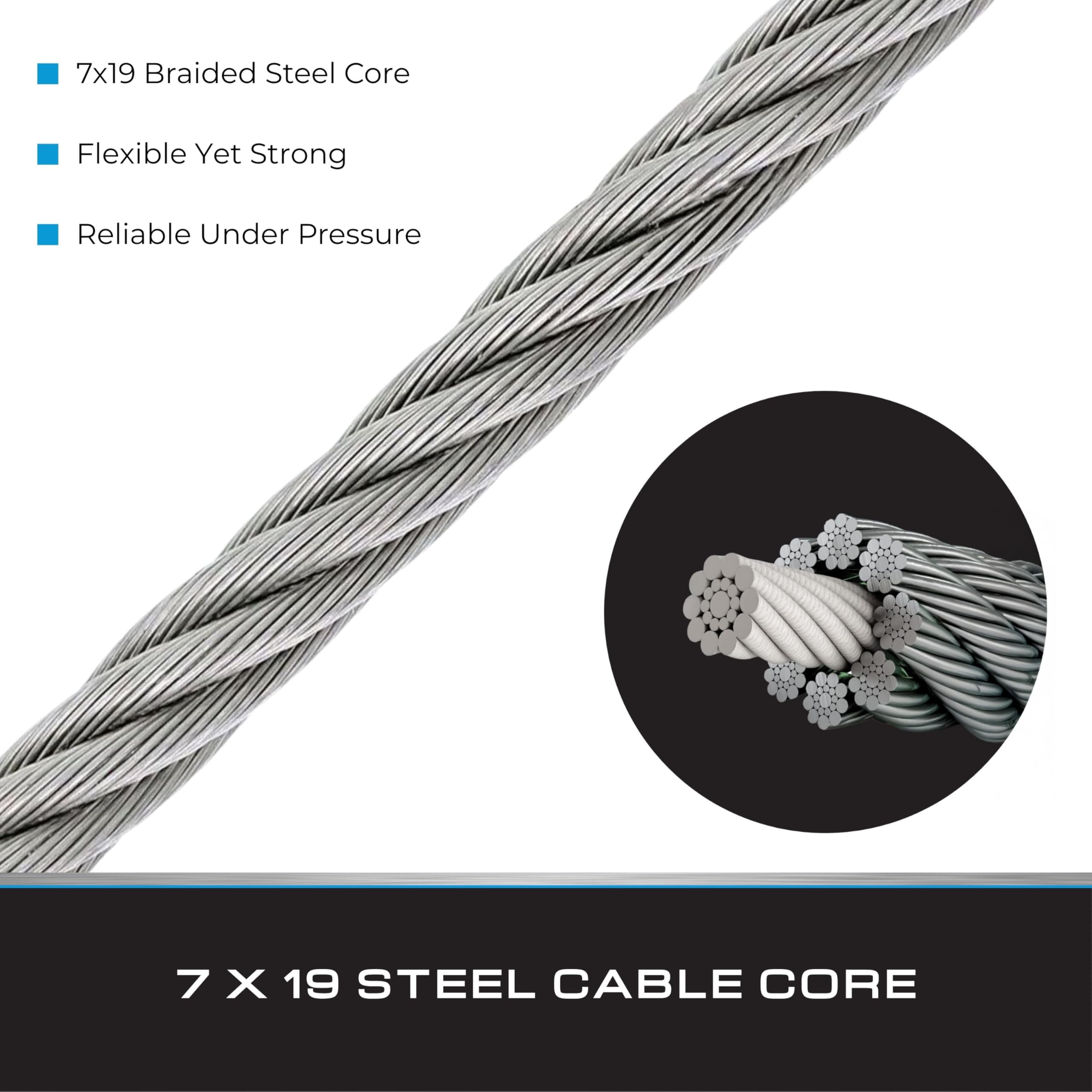 Tie Down next to chain scale comparison highlighting lighter weight
