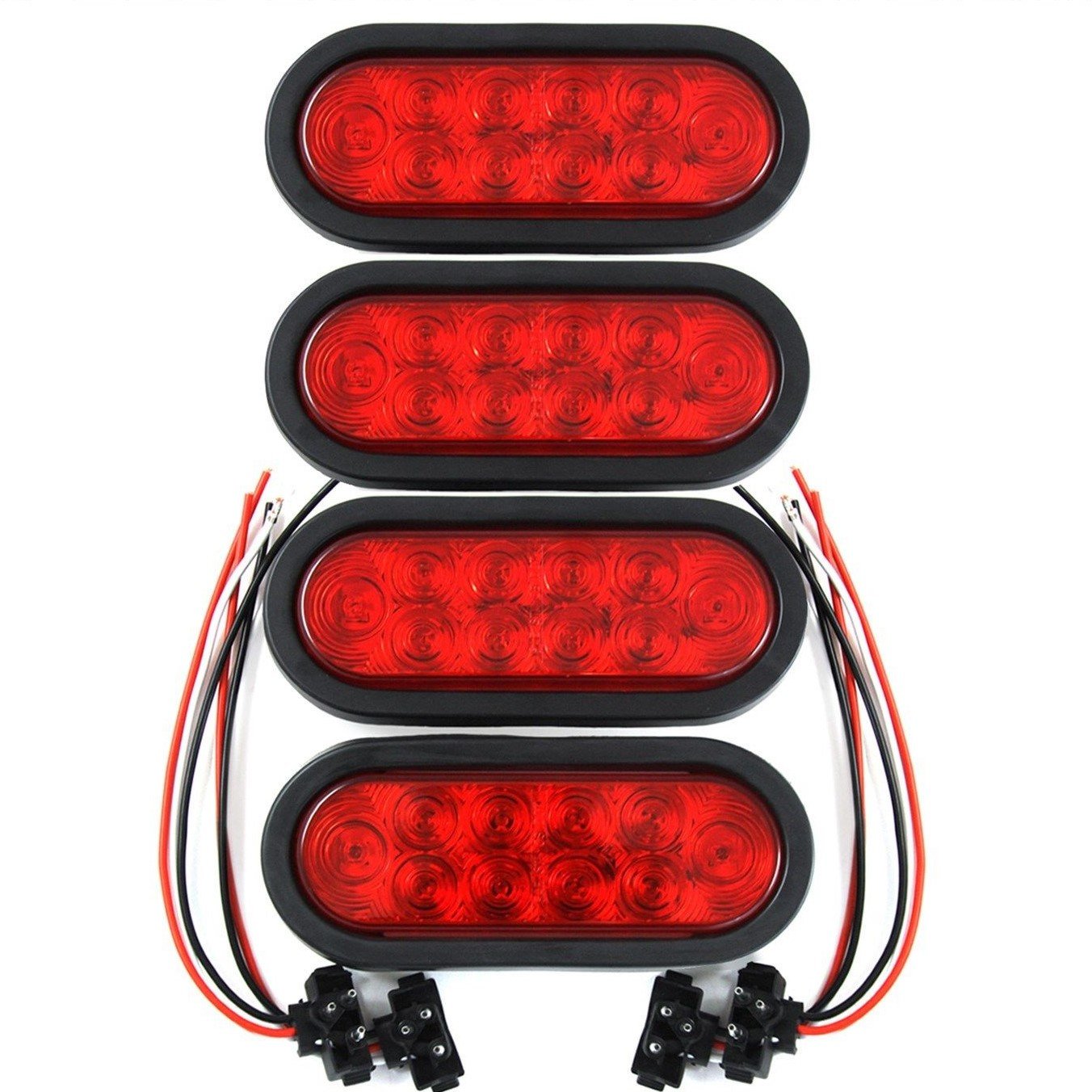 Tigerflex ROULERUS front view red oval light showing lens and mounting, improves visibility