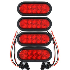 Tigerflex ROULERUS front view red oval light showing lens and mounting, improves visibility