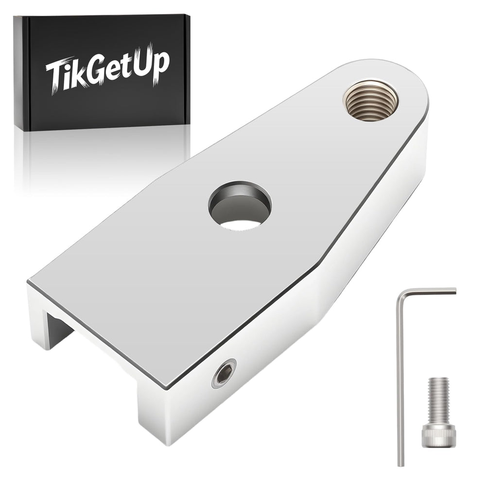 TIKGETUP front view of Ez Shift in chrome showing precise shape and fit benefit