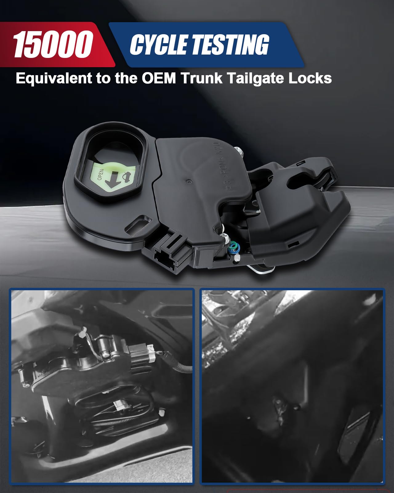 TIMEPAL actuator installed in vehicle trunk showing restored electronic opening benefit