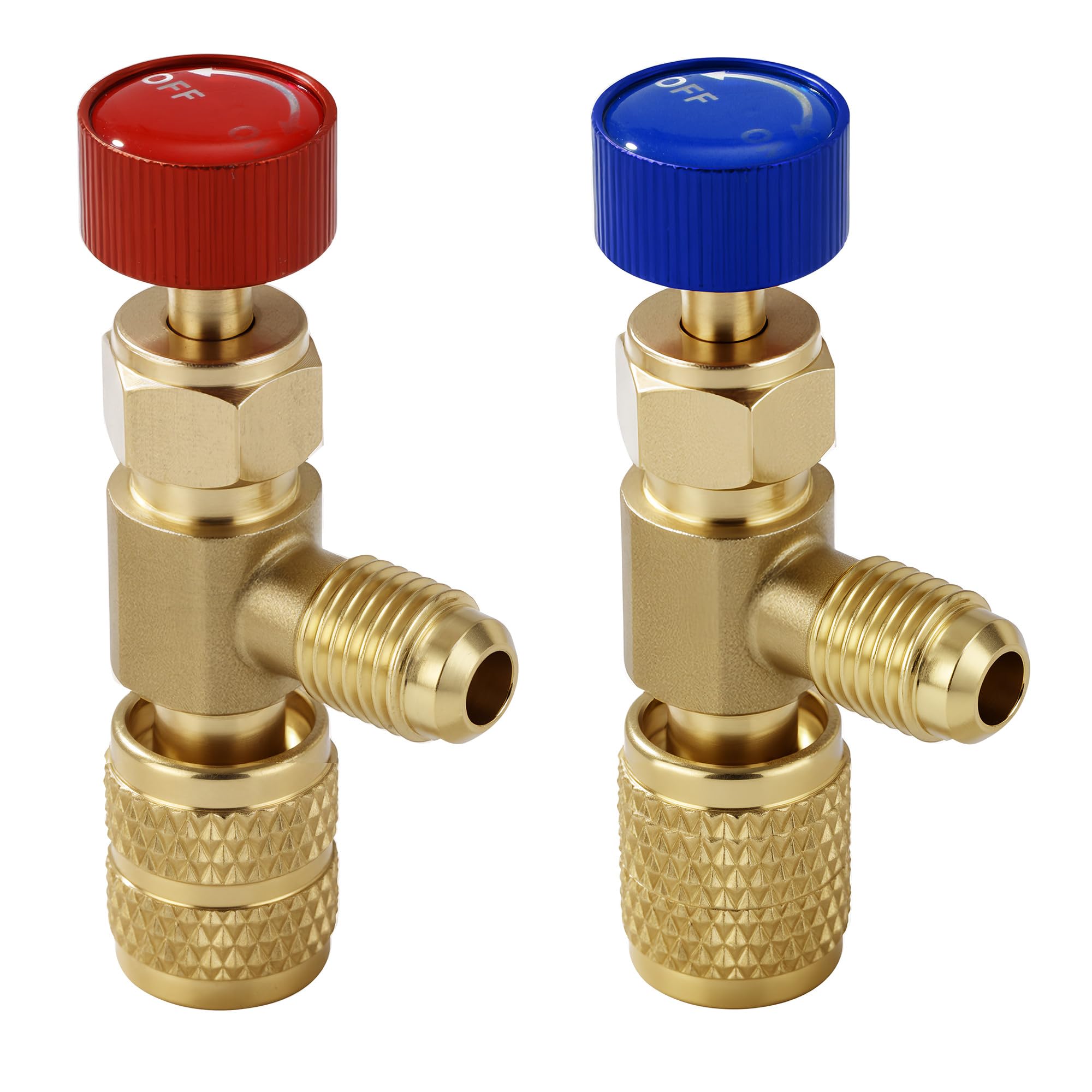 Timsec workflow scene with valves on a service manifold showing faster, organized HVAC maintenance