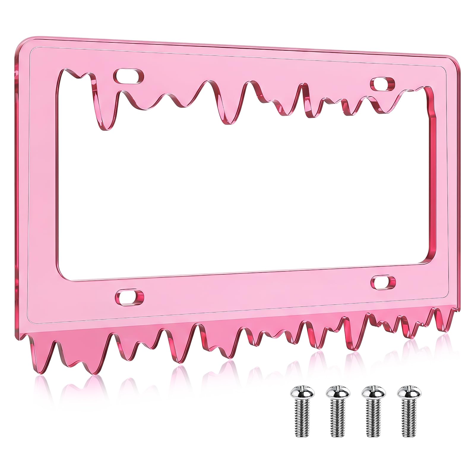 Timtin front view shows fluorescent pink frame improving curb appeal
