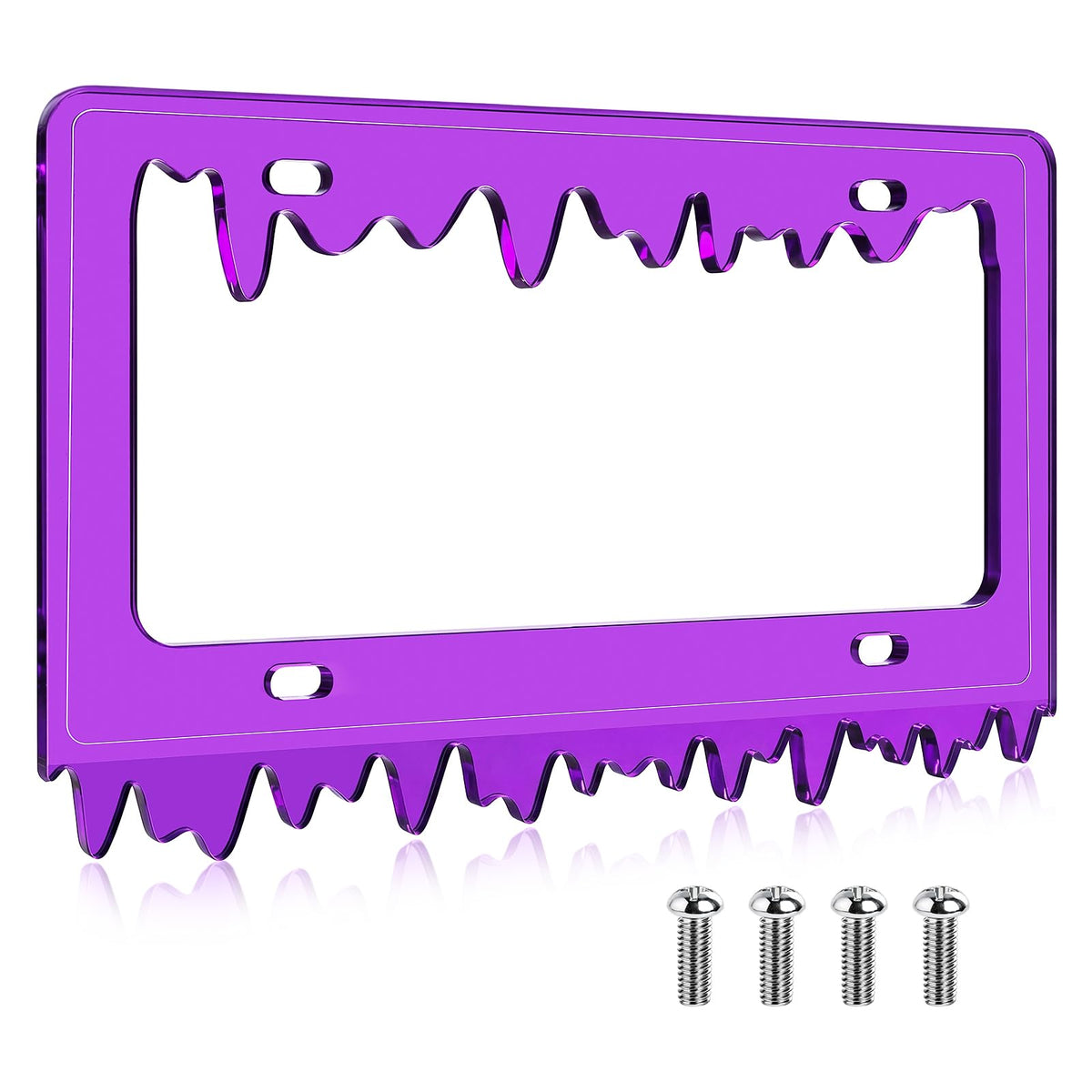 Timtin front view purple frame showing bold color and style benefits