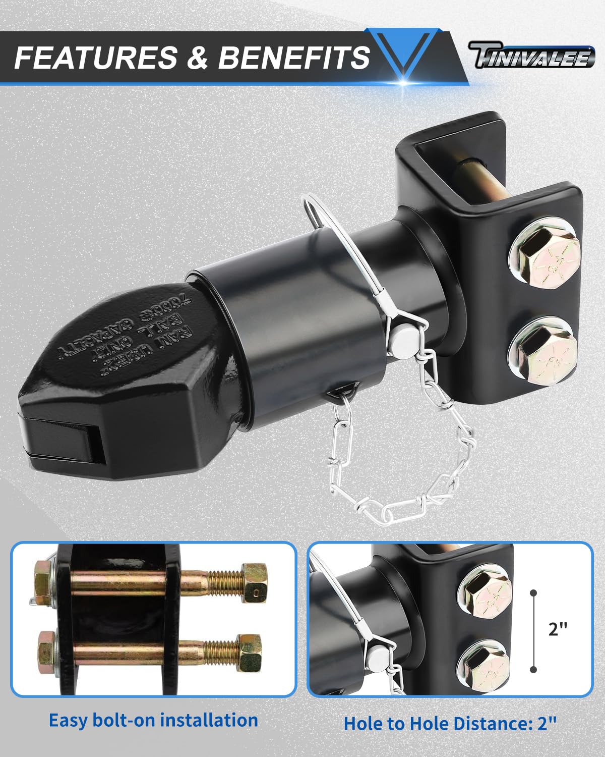 Tinivalee powder-coat texture closeup showing corrosion resistance benefit