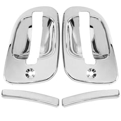 TINWID1919 front view of chrome handle covers showing glossy finish for style