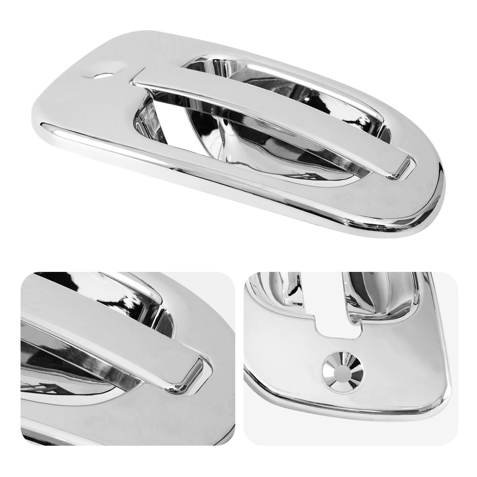 TINWID1919 lifestyle exterior shot of Freightliner with chrome covers enhancing curb appeal