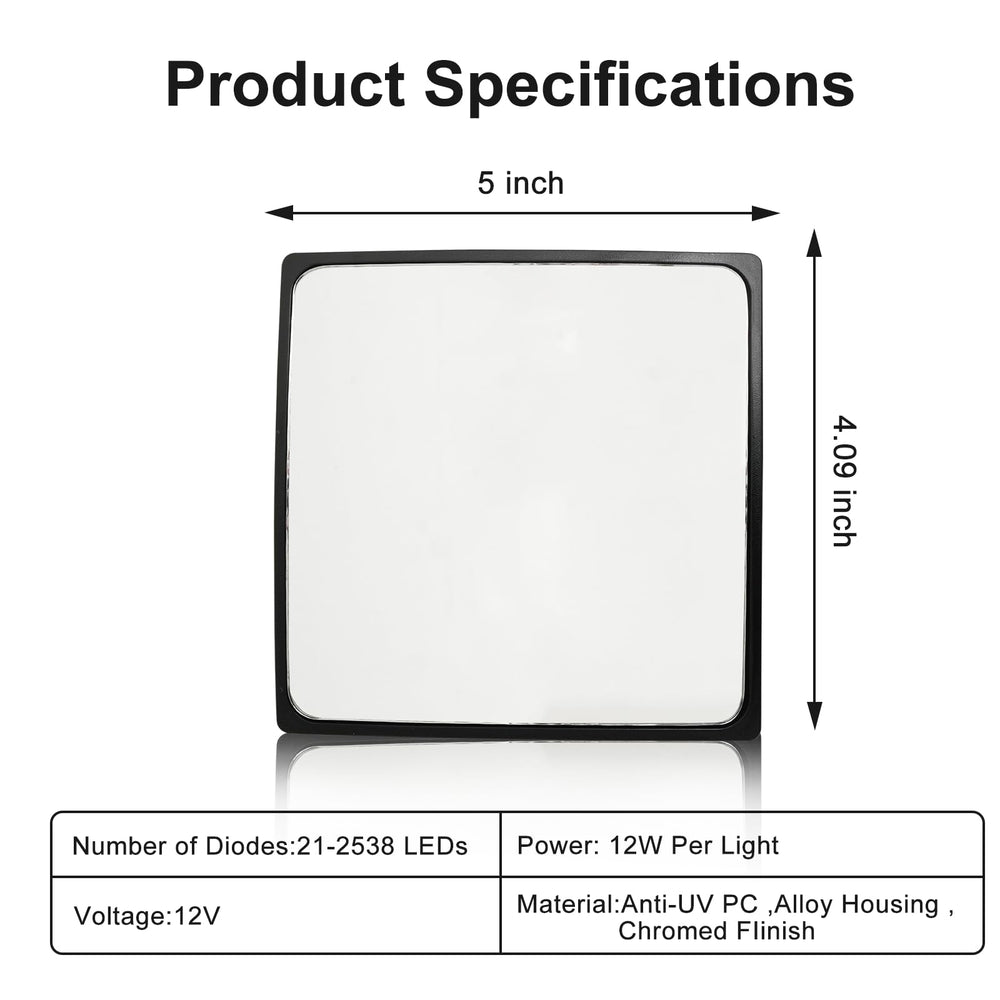 TINWID1919 mirror installed on International truck improving visibility