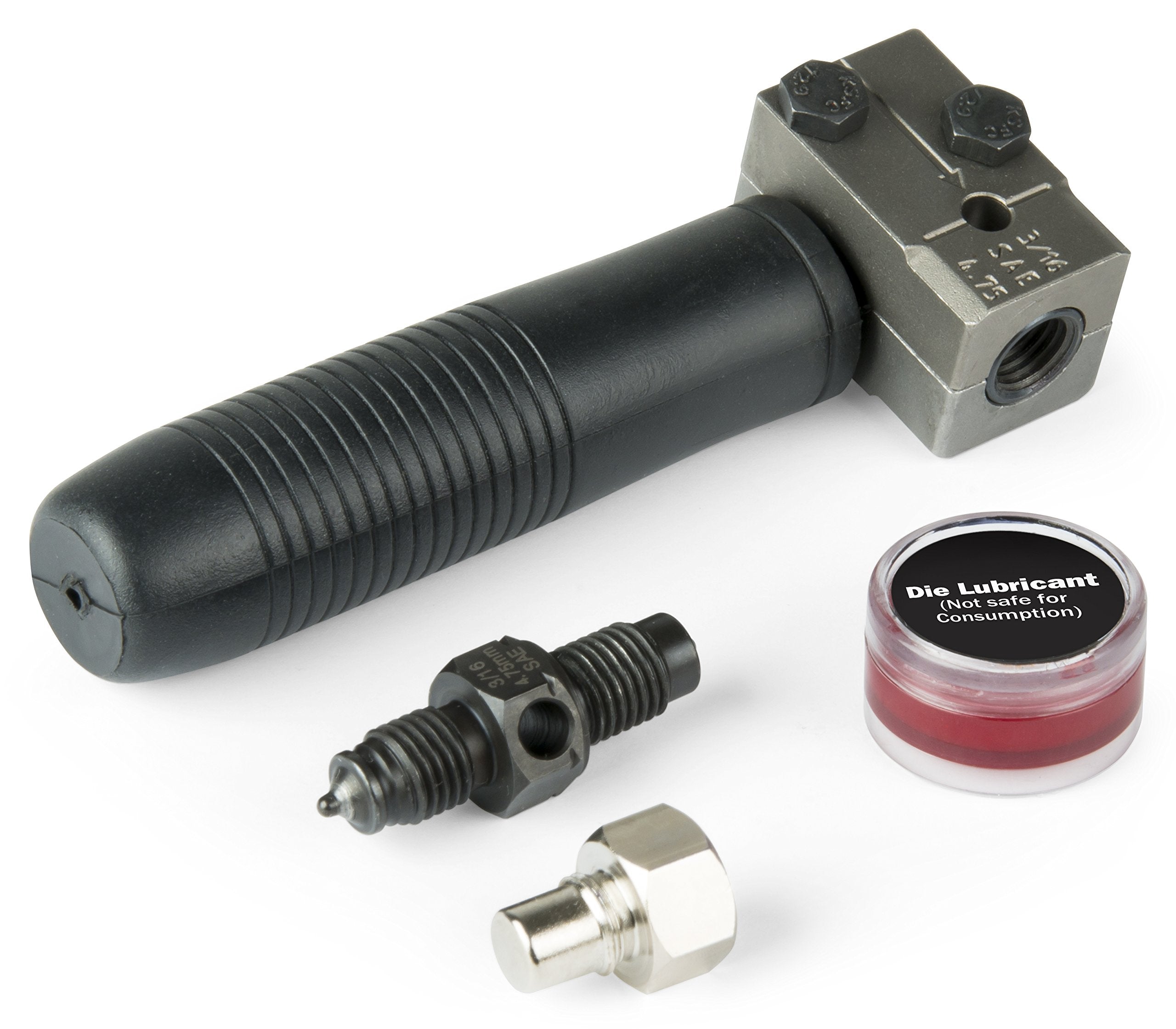 Titan tool front view showing compact flaring tool for easy vehicle access