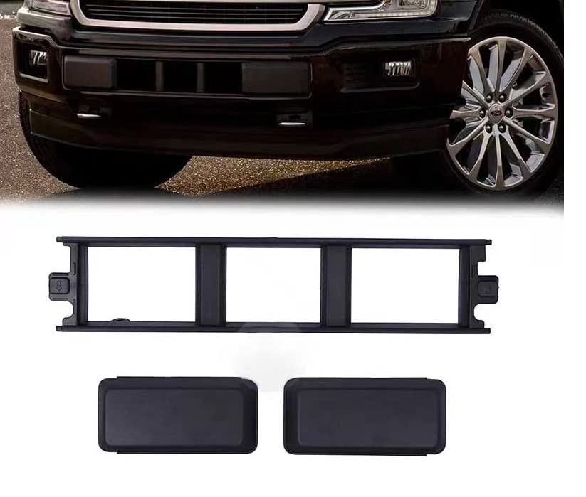 TKMD front bumper lower grille panel front view showing clean fit and improved appearance