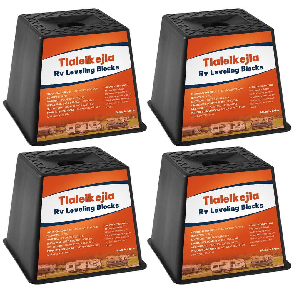 Tlaleikejia front packaging view showing compact four-block kit and benefit of portable stabilization