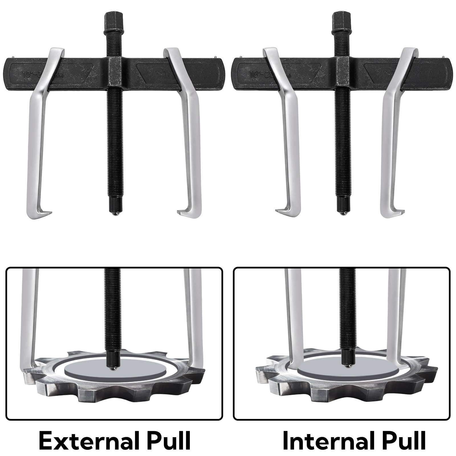 Tlence claw detail with anti-falling pin demonstrating secure grip safety