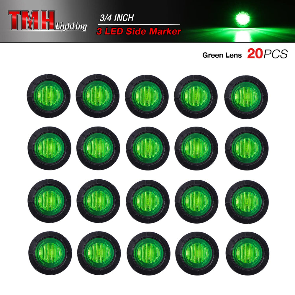 TMH close-up of three LEDs showing bright diodes and fast illumination