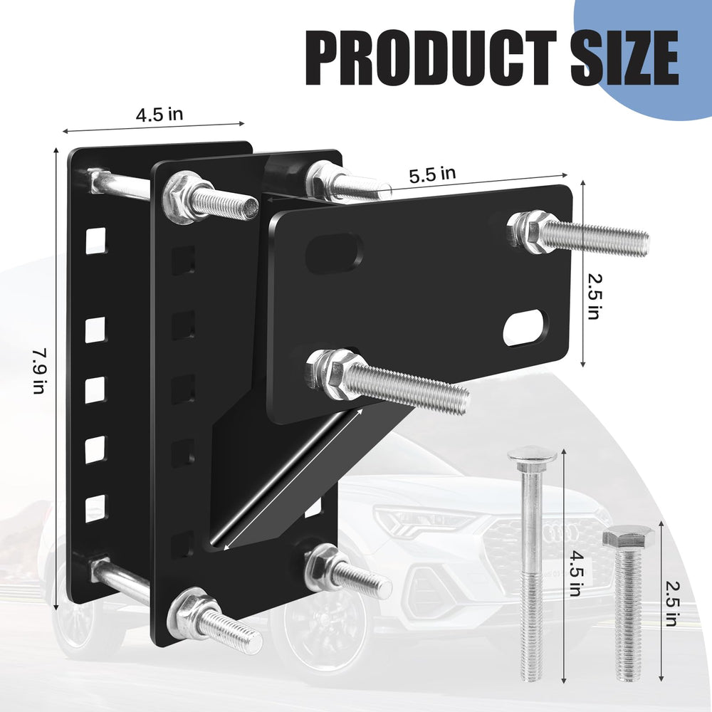 TNCZHYLX bolts and hardware layout showing included fasteners for no-drill fit