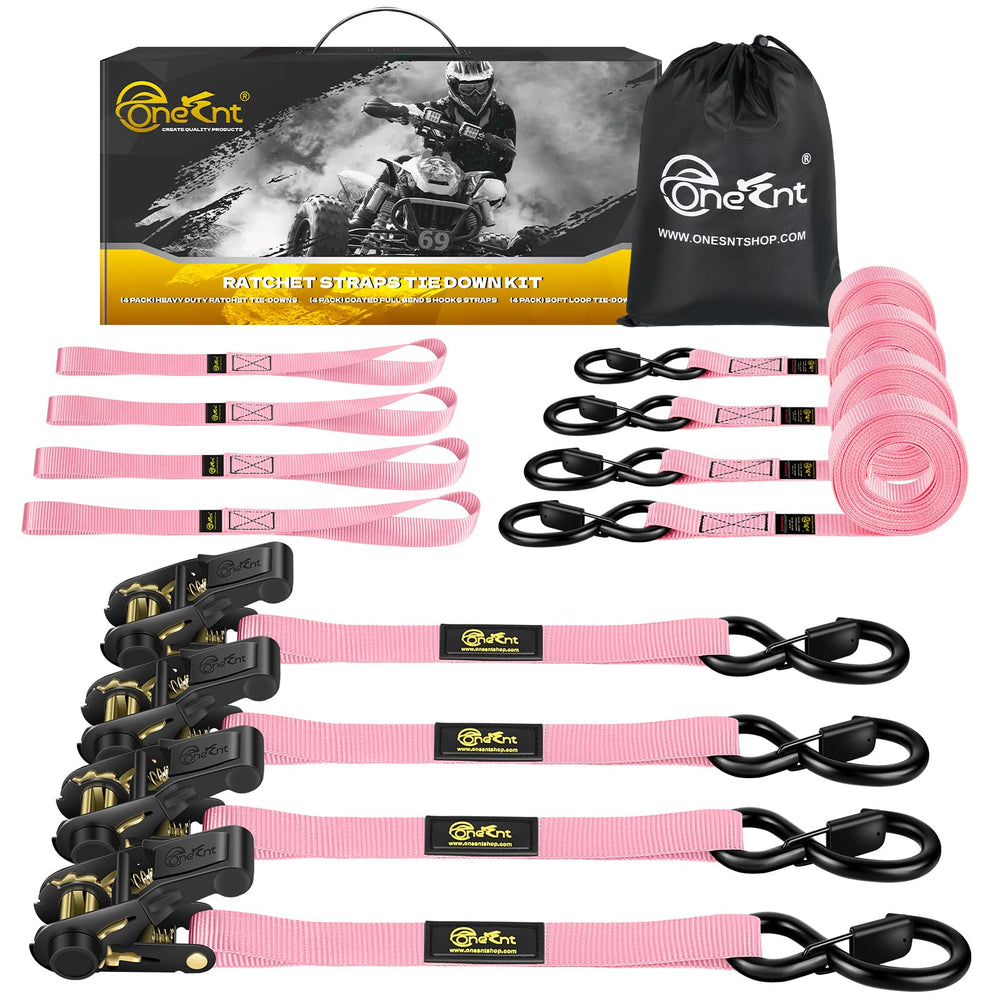 TOBUMO Onesnt front packaging showing full 4-pack kit and pink straps