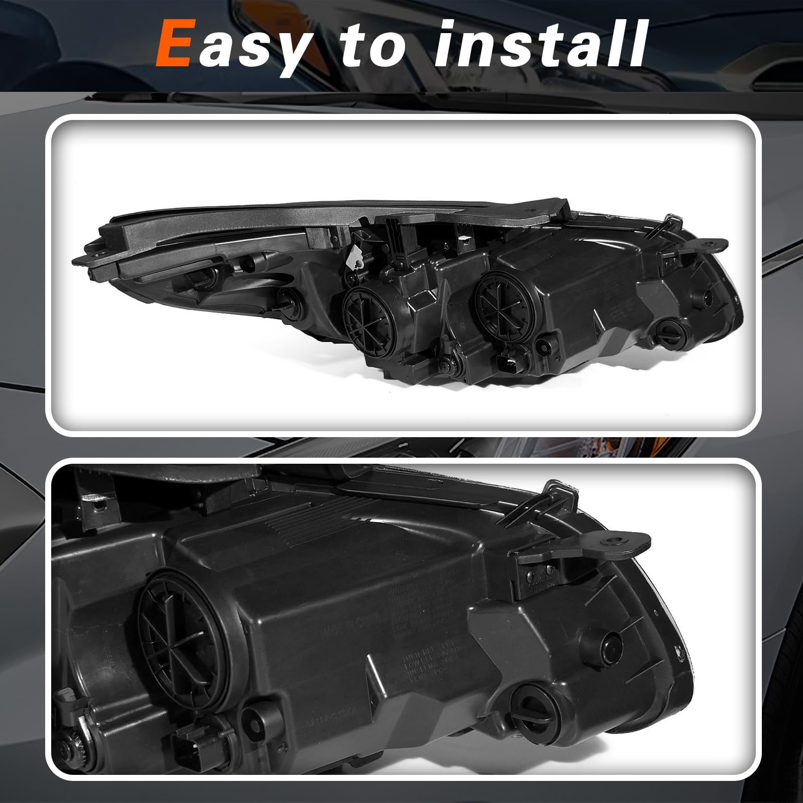 TODO image of HB3, PY21W and T10 bulbs installed showing ready-to-fit convenience benefit
