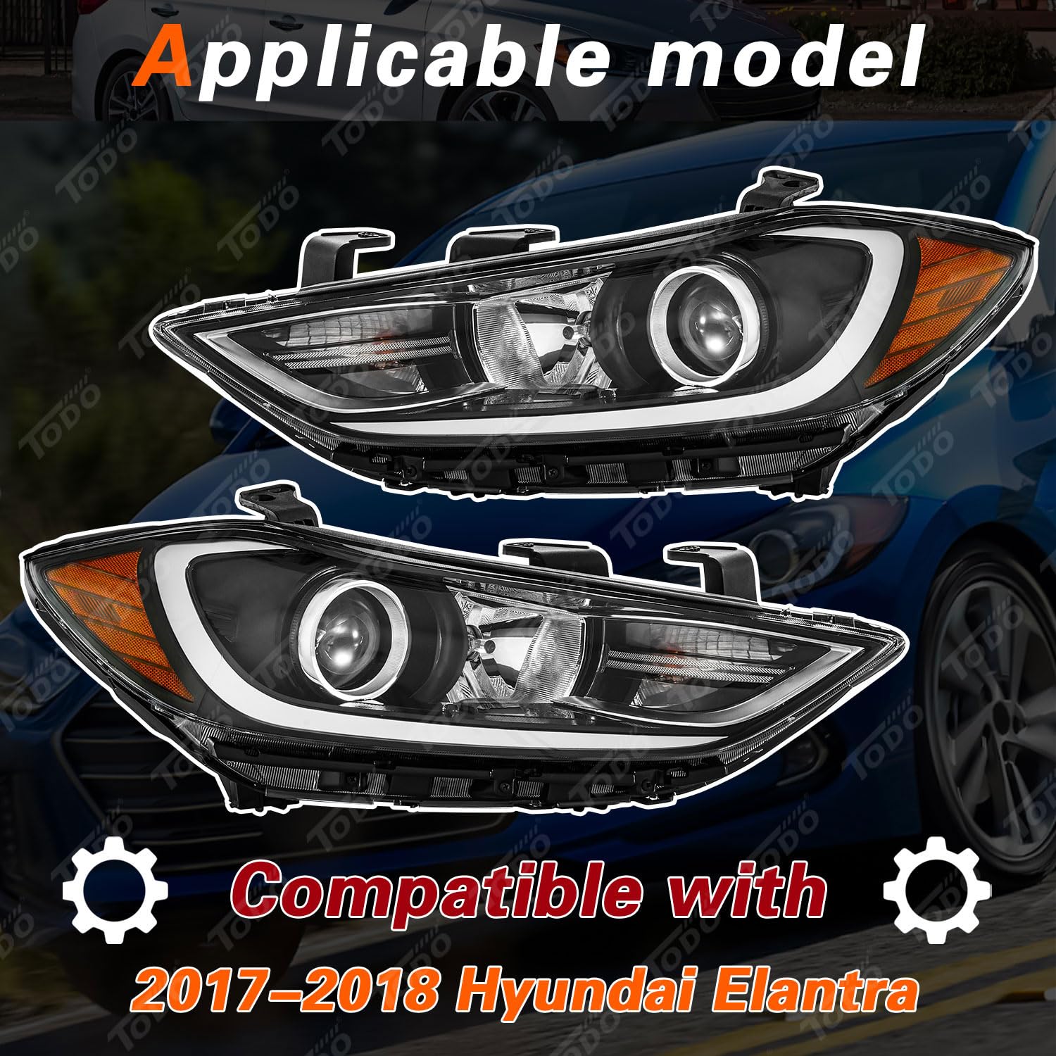 TODO side shot highlighting amber reflector and chrome interior improving visibility and compliance