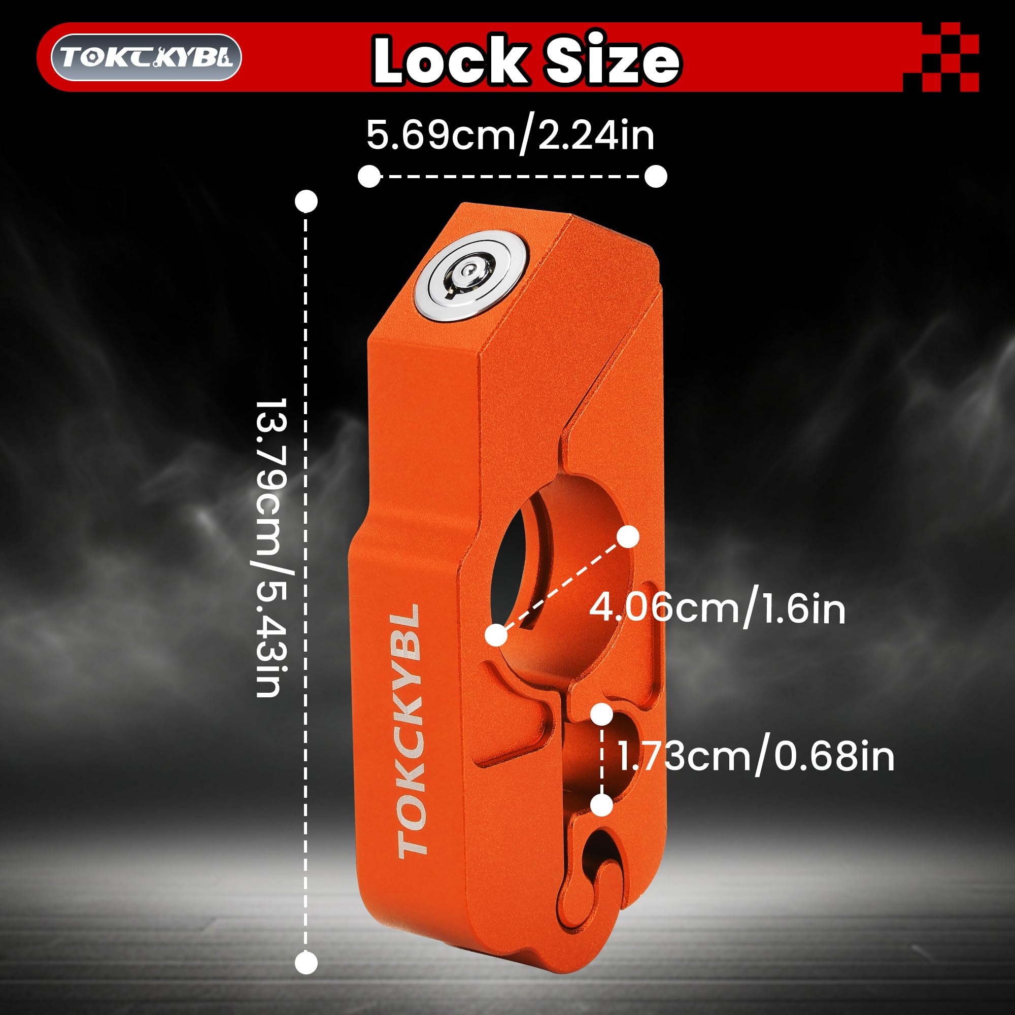 TOKCKYBL closeup of tamper-proof key cylinder offering robust pick resistance