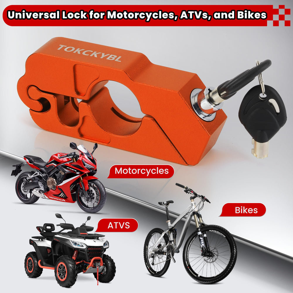 TOKCKYBL lock beside ruler demonstrating compact size and portability