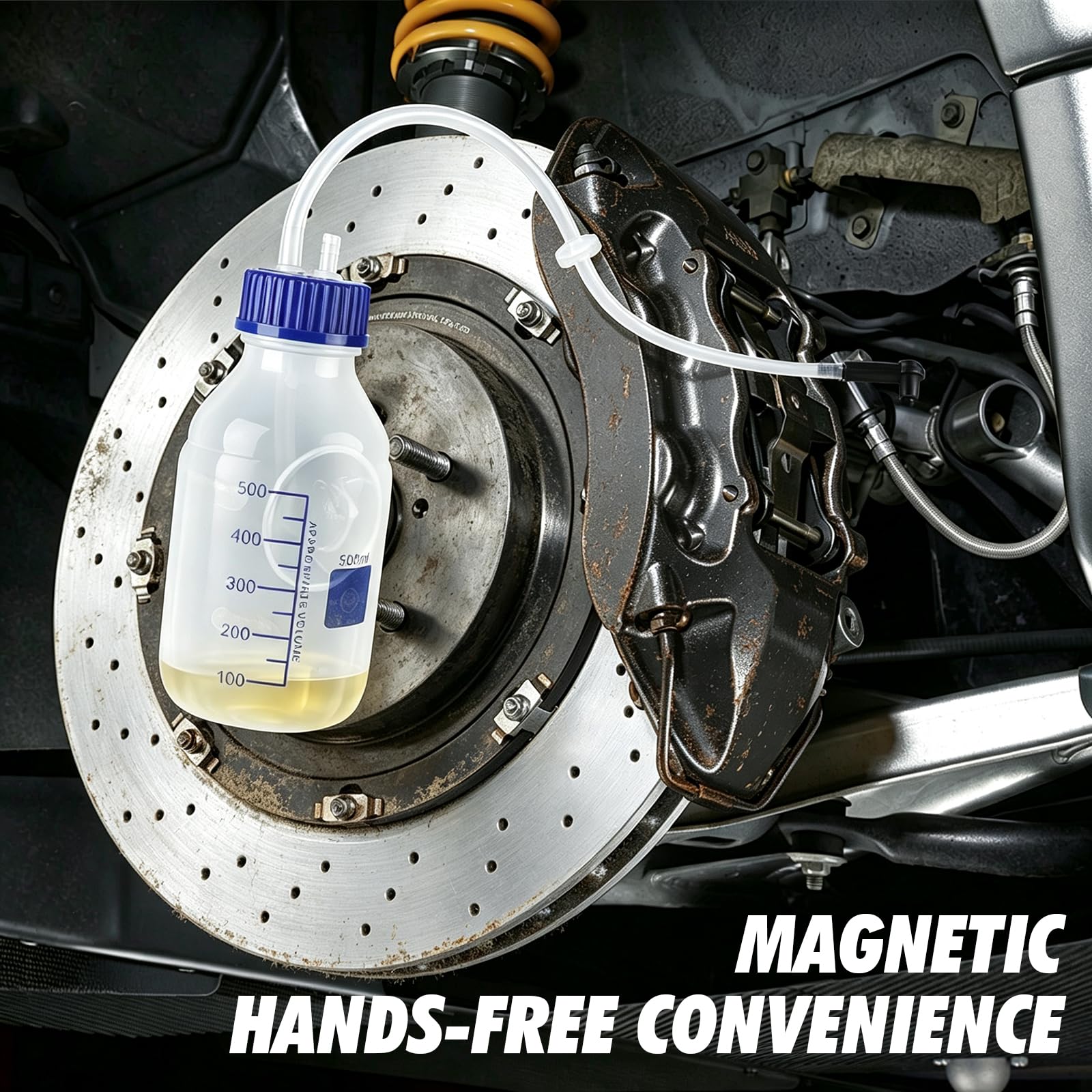 TokeeRidge 17oz oil-resistant catch bottle close-up demonstrating durable fluid containment