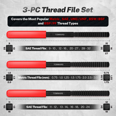 TOMMARS close-up of precision-cut teeth indicating accurate thread restoration