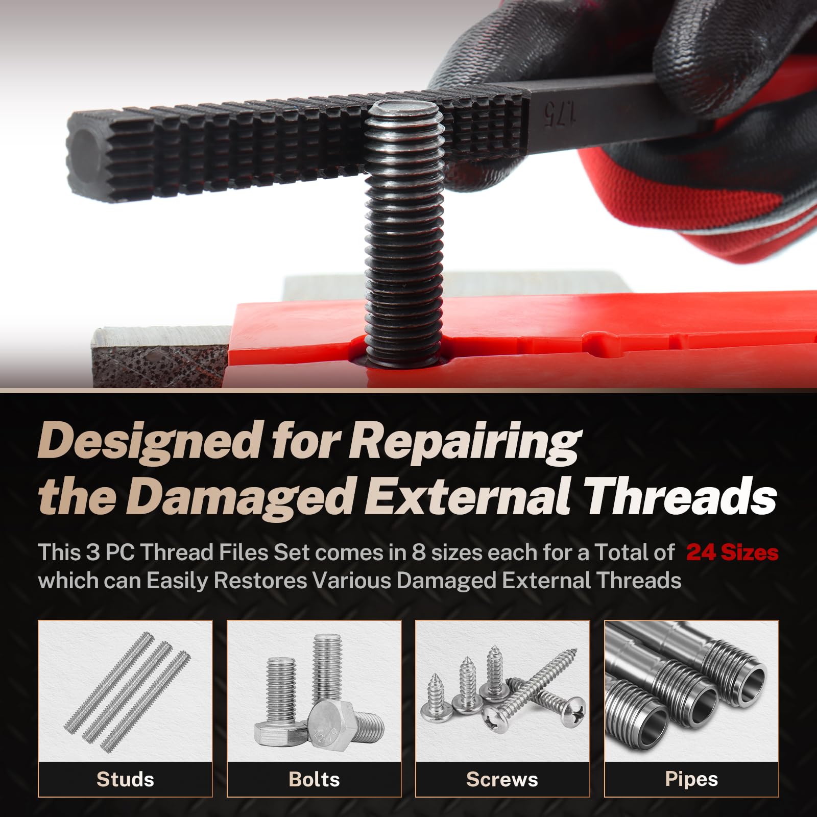 TOMMARS snap-on end caps protecting edges and improving user grip safety