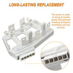 TOMOON sensor connector close-up showing pin layout and secure plug benefit