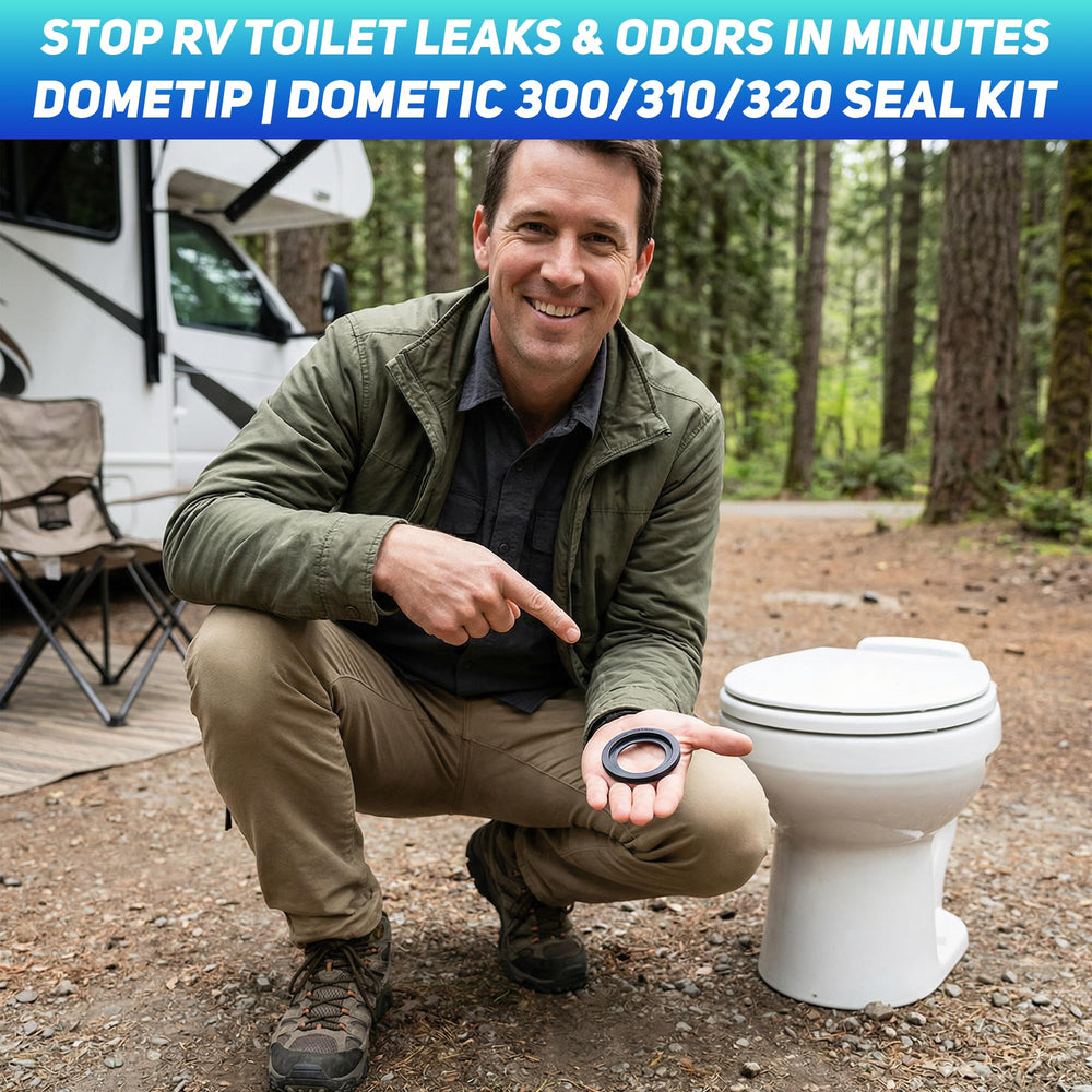 TOMOON seal in RV bathroom setting showing reliable on-road performance