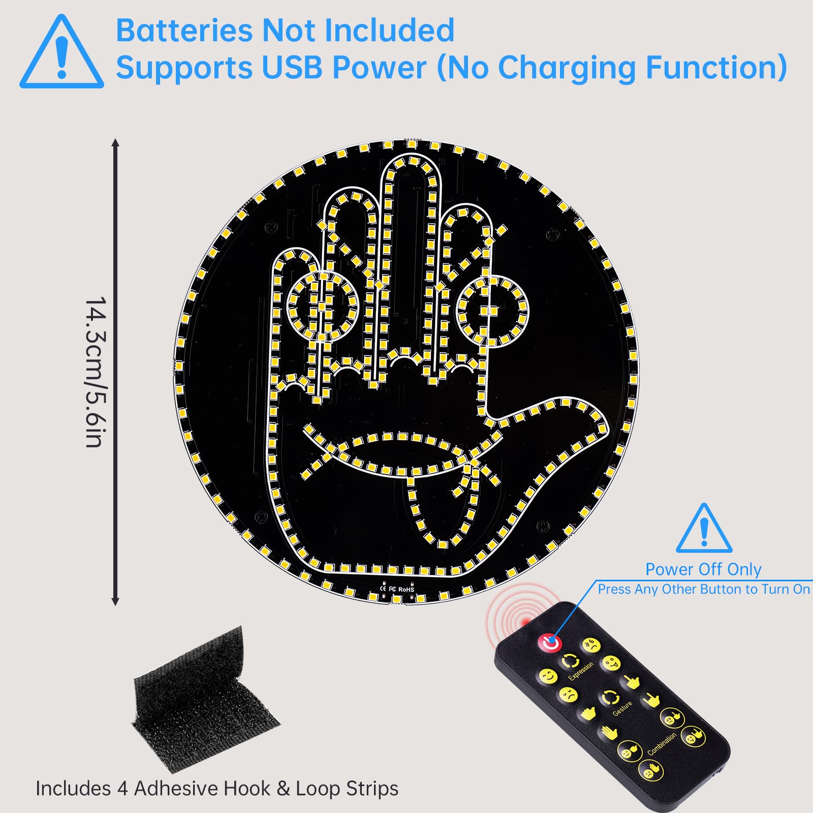 Tomorotec remote control pictured to show easy mode switching