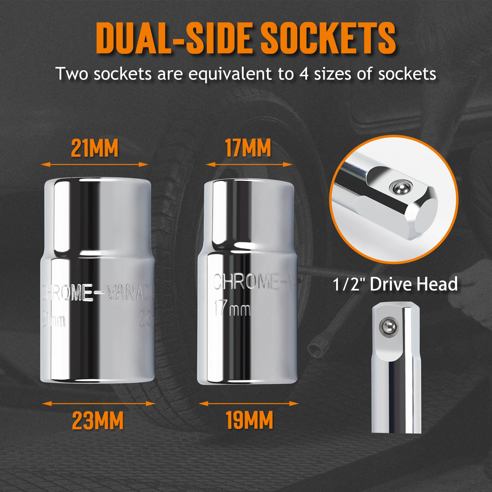 TONDA disassembled pieces neatly packed in hard storage case for portability