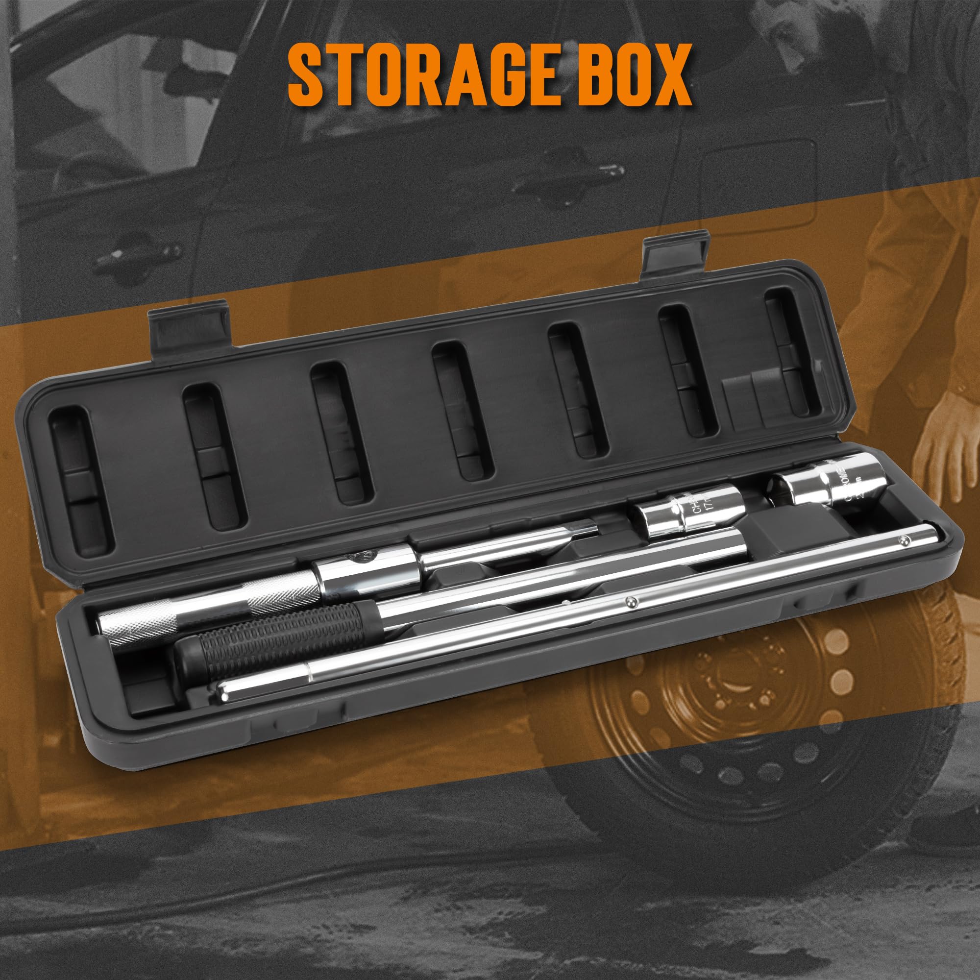 TONDA 1/2" drive detail showing compatibility with standard sockets