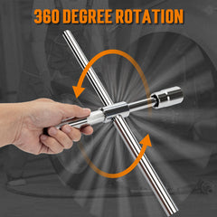 TONDA extended handle profile demonstrating extra leverage for loosening nuts