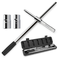 TONDA front view of lug wrench showing four-way sockets and robustness