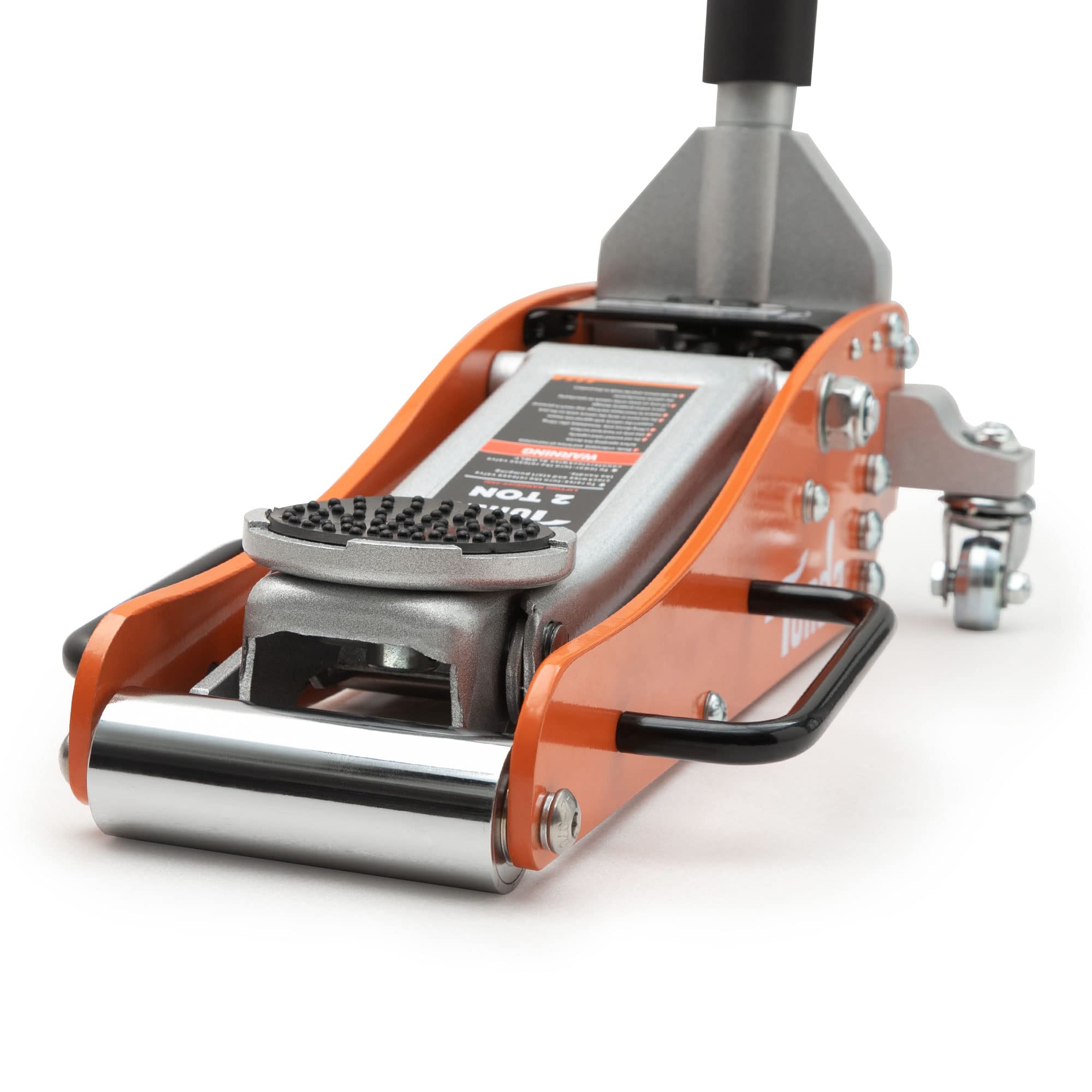 TONDA bright orange finish and label for shop visibility and identification