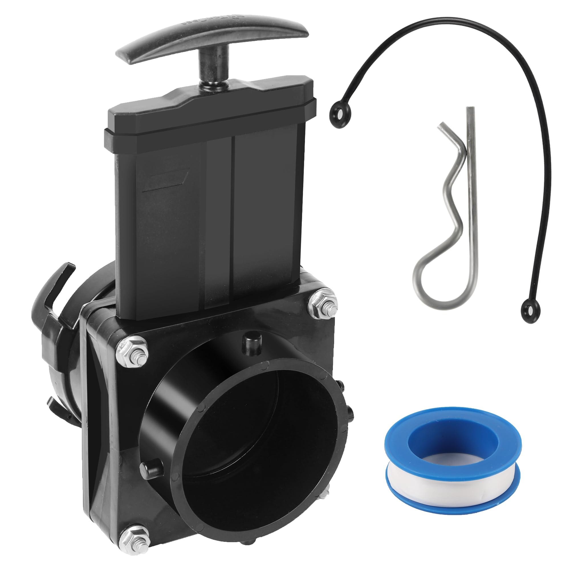 TonGass 3-inch valve front view showing durable ABS body and secure connection benefit