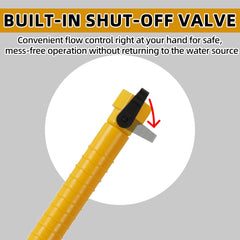 TonGass built-in shut-off valve detail for on-hand flow control and safety